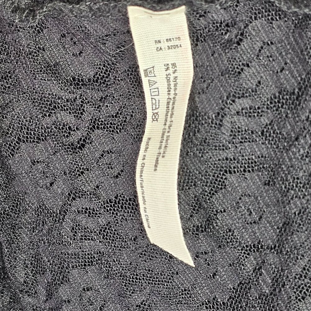 Intimately Free People Sheer Full Lace Assymetrical Hem Long Sleeve Skater Dress - Picture 8 of 9